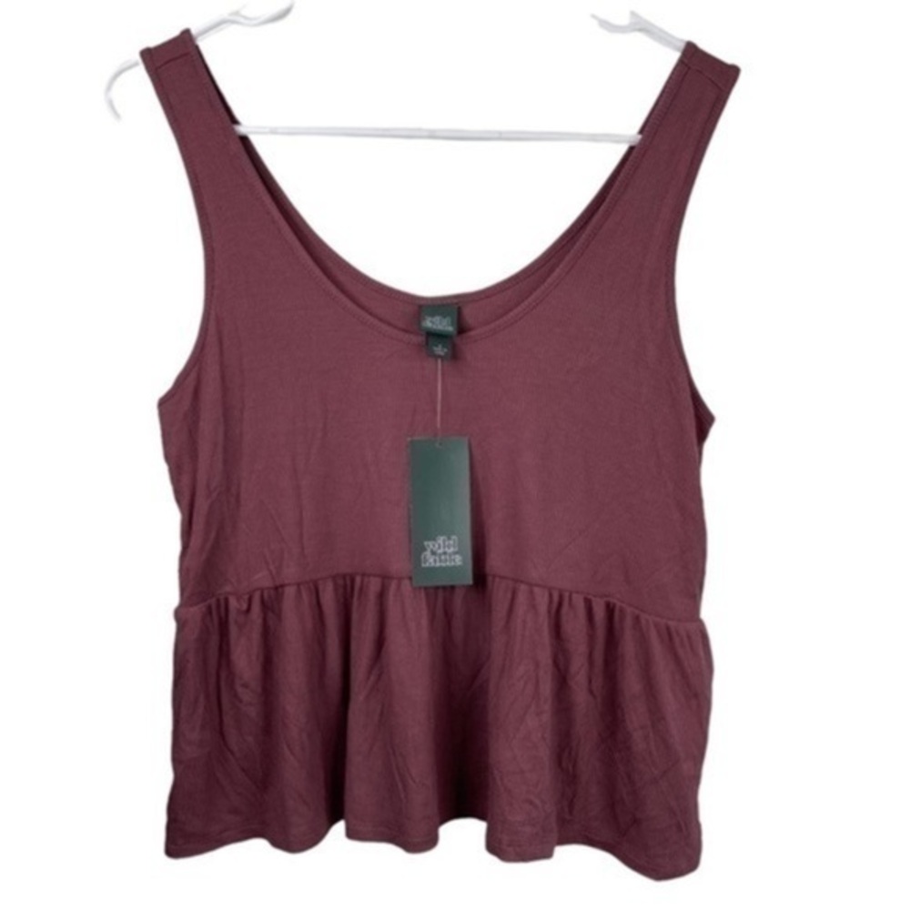 Wild fable Tank Top Burgundy Size Small